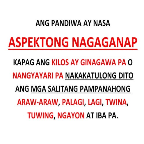 Ang pandiwa 3.