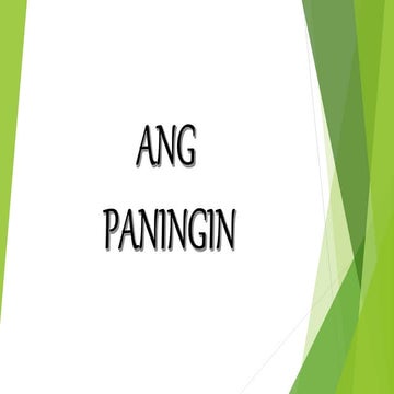 Mga Uri ng Paningin sa Maikling Kwento