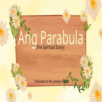Ang Parabula.Ano ang pagkakaiba ng Parabula sa Pabula? | PPTX