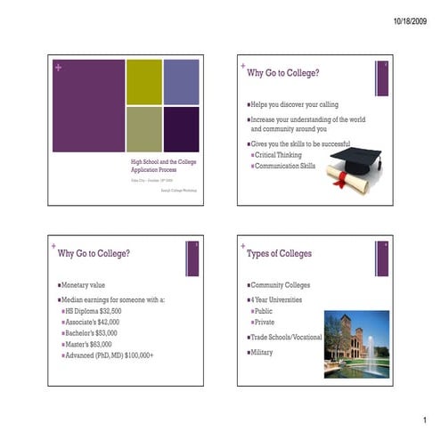 English Handout for College Workshop (Yuba City)