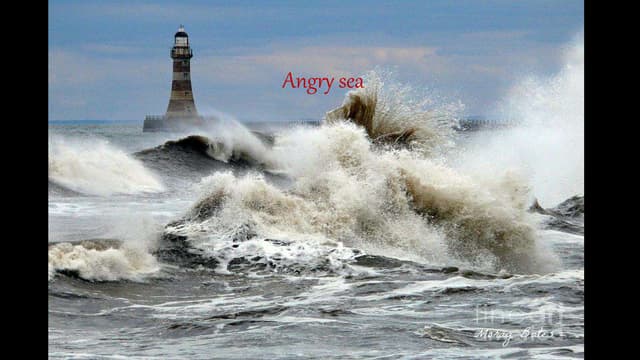 Angry sea