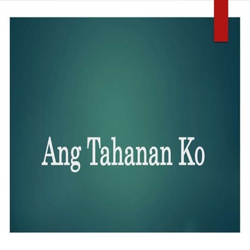 Ang Tahanan Ko