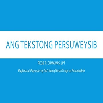 Ang tekstong persuweysib