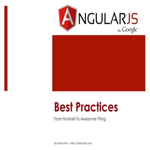 AngularJS best-practices | PPT