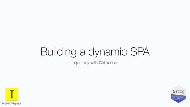 Building a dynamic SPA website with Angular
