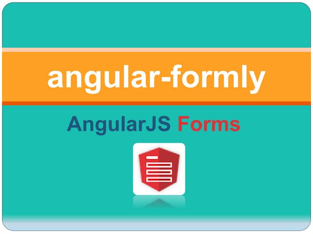 angular-formly presentation