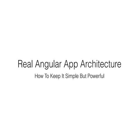 Angular presentation | PPT