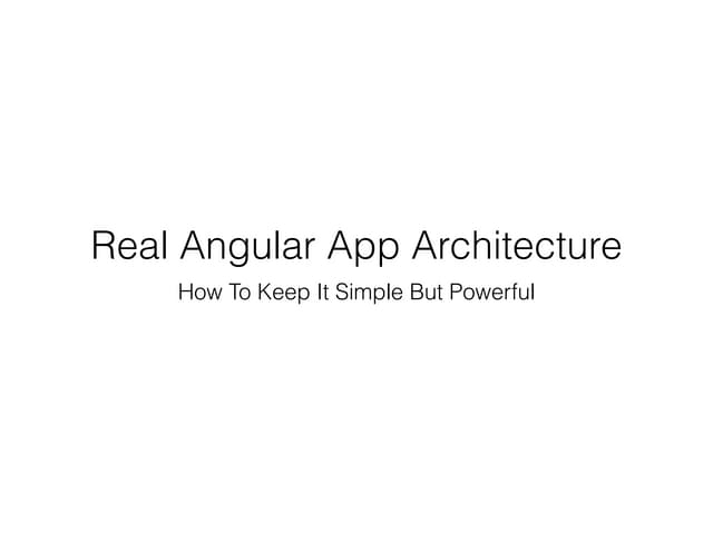Angular presentation
