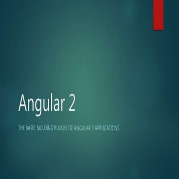Angular 2 | PPTX