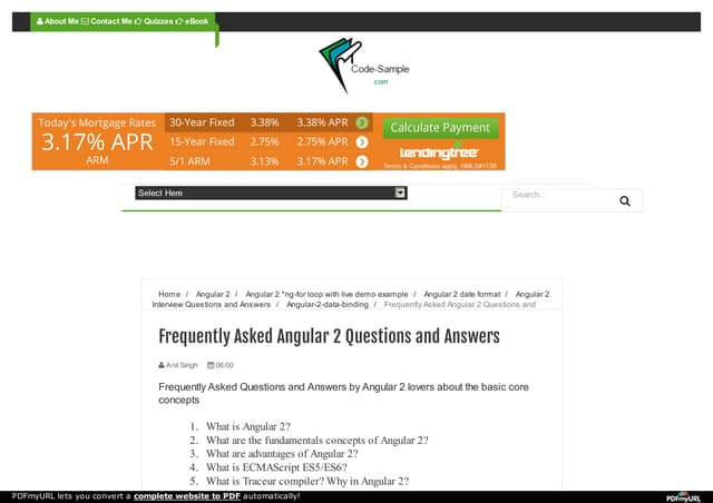 Angular 2 interview questions and answers