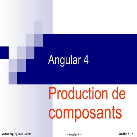 Angular 4  - creer composants -- français