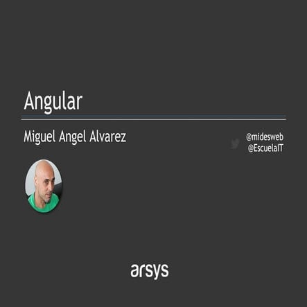 Webinar: Introducción a Angular