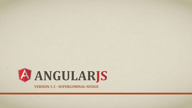 AngularJS  Version 1.3