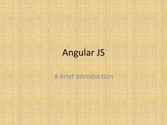 Angular js