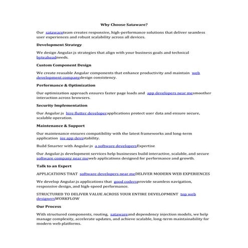 Angular.js Development & Web Application Services | PDF