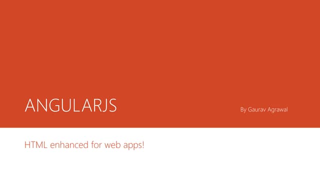 Intoduction to Angularjs