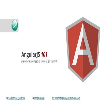 AngularJS 101 - Everything you need to know to get started | PPT