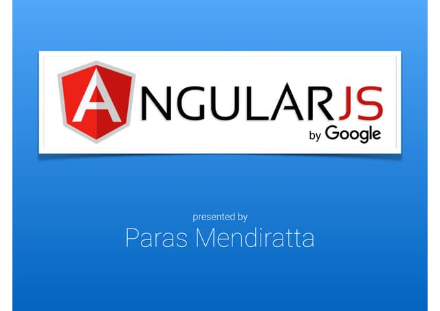 Angular JS2 Training Session #1