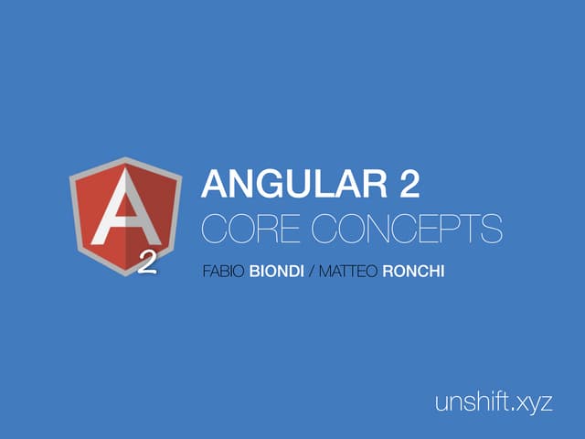 Angular 2: core concepts
