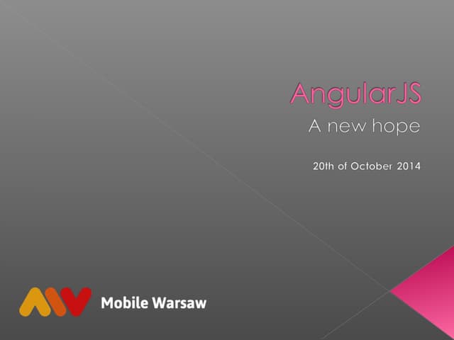 AngularJS Mobile Warsaw 20-10-2014