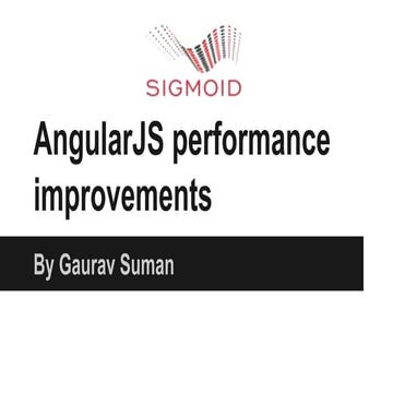 Angular js performance improvements | PPT