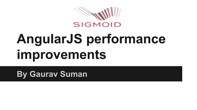 Angular js performance improvements