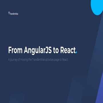 AngularJS to React | PPT