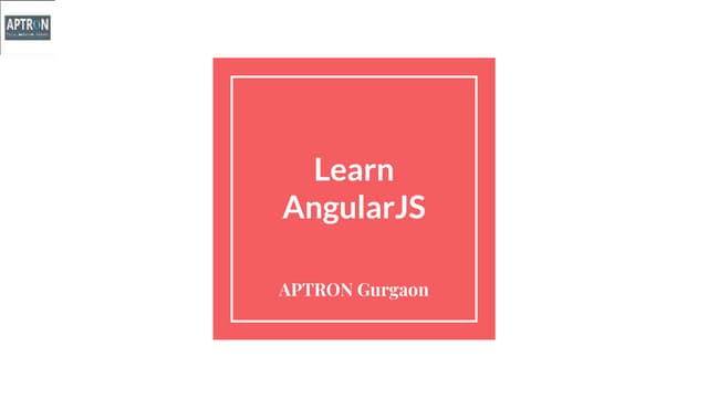 AngularJS Training in Gurgaon