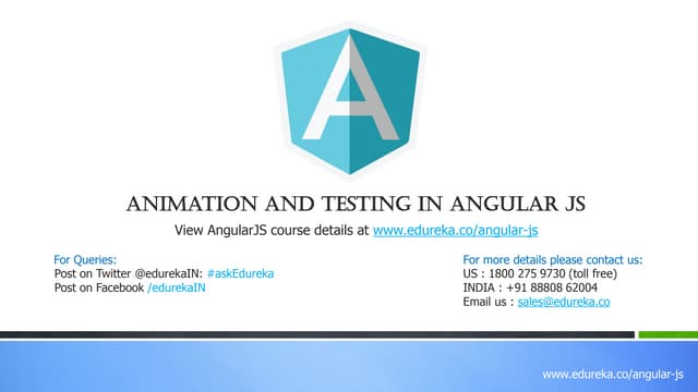 Animation And Testing In AngularJS