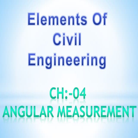 Angular measurement