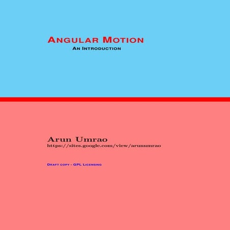 Angular motion