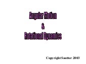 Angular Motion & Rotation Dynamics
