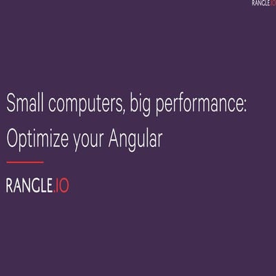 Angular performance slides | PPT