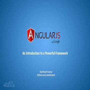 Introduction to Angular JS | PPTX