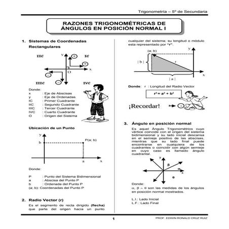 ANGULOS EN POSICION NORMAL I