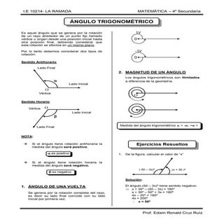 Angulo trigonometrico