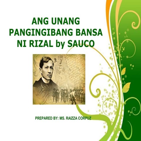 Ang unang pangingibang bansa ni rizal