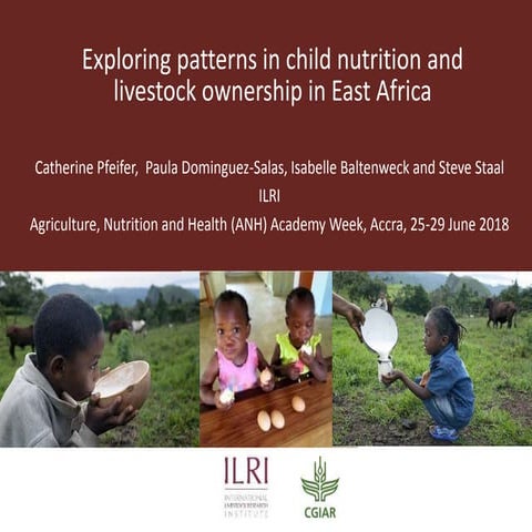  Exploring patterns in child nutrition and livestock ownership in East Africa