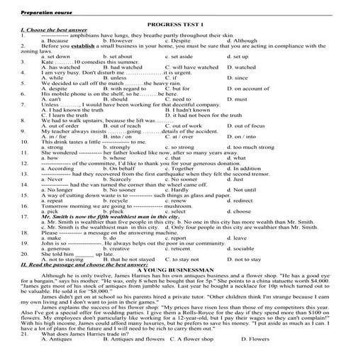 Anhvan co uyen   trung tam luyen thi dai hoc qsc-45 - progress test1-5(1)