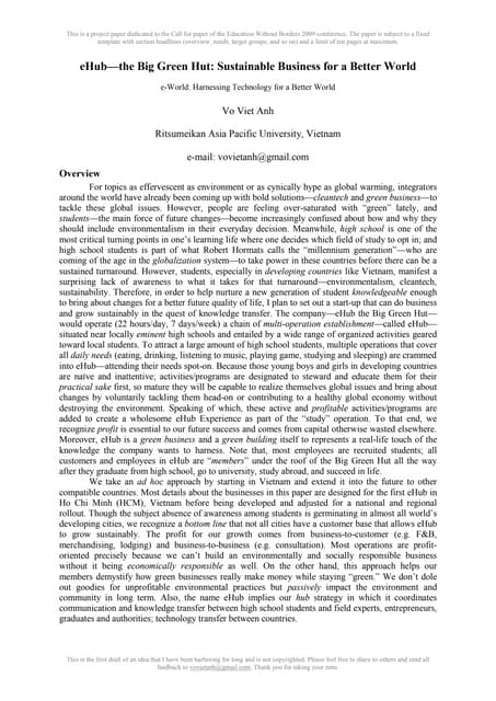 Thesis on ehub 06 picture