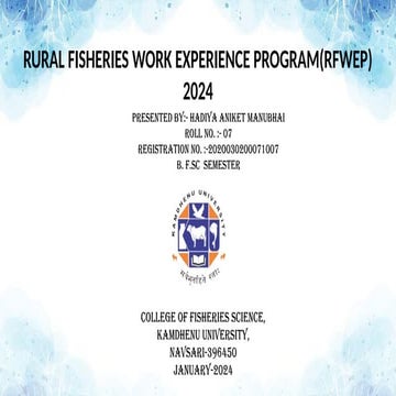 Aniket ppt.pptx rural fish and Fisheries | PPT