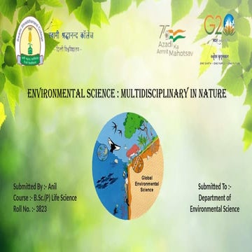 Environmental Science: Multidisciplinary in Nature.pptx