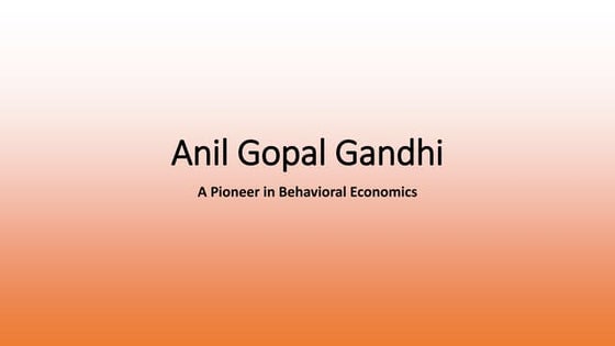 Anilgopalgandhi presentations