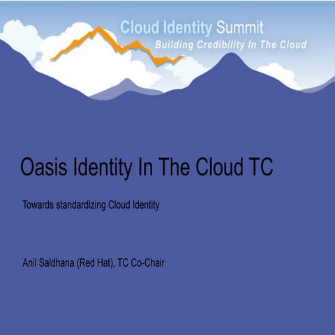 Anil saldhana oasisid_cloud