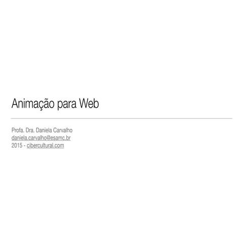 Animação na web