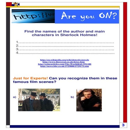 The Detective Novel - reading encouragment activity 1