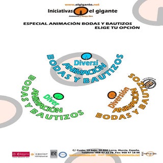Animación infantil especial bodas y...