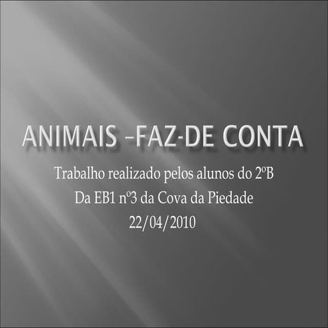 Animais –faz de conta a.feijoca