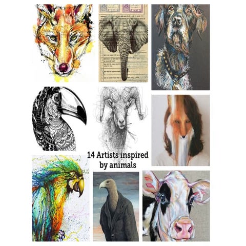 animal-artists for GCSE Art lessons potfolio projects