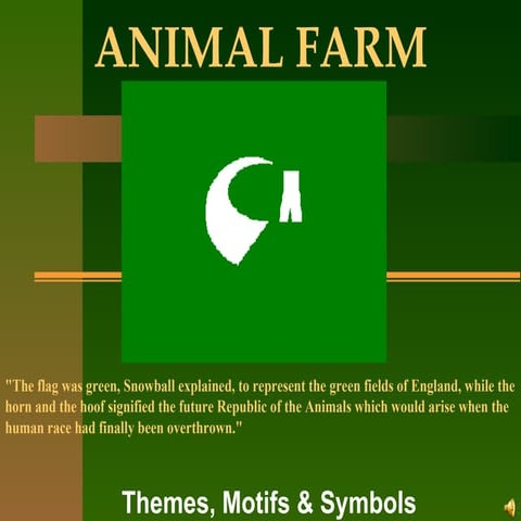 Animal Farm Theme Symbols Motifs